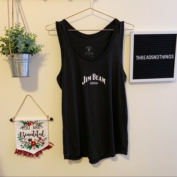 Tops - Jim Beam Bourbon Whiskey Graphics Muscle Tank